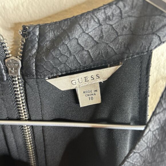 Guess Sport Dress Scale Print Black 10 Sleeveless Mock Neck Athletic - Picture 11 of 11